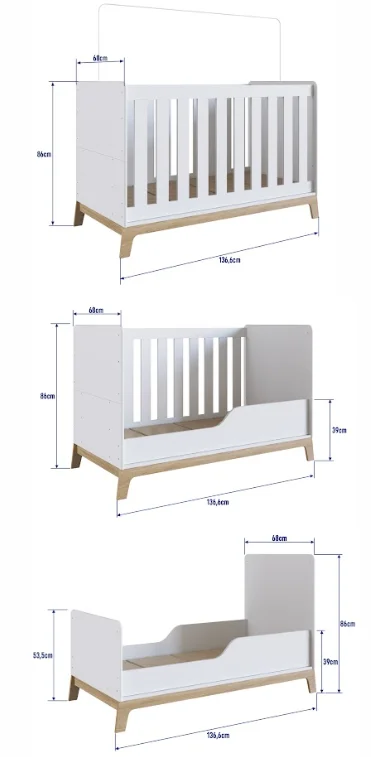 Cuna 3 En 1 en Blanco - Dormitorio, Uruguay | RM Muebles y Deco, vista 5
