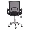 Silla escritorio Negra Mesh base cromada - Escritorios y sillas de escritorio, Uruguay | Que Sal Muebleria, vista 3 de 5