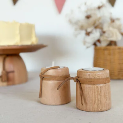 Candelabros de madera peque – Set x2 en Madera natural - Velas y Portavelas, Uruguay | Dreams On Time, vista 18