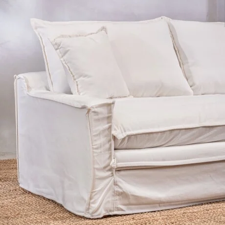Sillón Tessa 3 Cuerpos Blanco - Sillones y sofás, Uruguay | Aihaus, vista 3