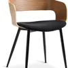 Silla de comedor HVIDOVRE tela negro/roble en Roble/negro - Sillas, Uruguay | JYSK, vista 1 de 5