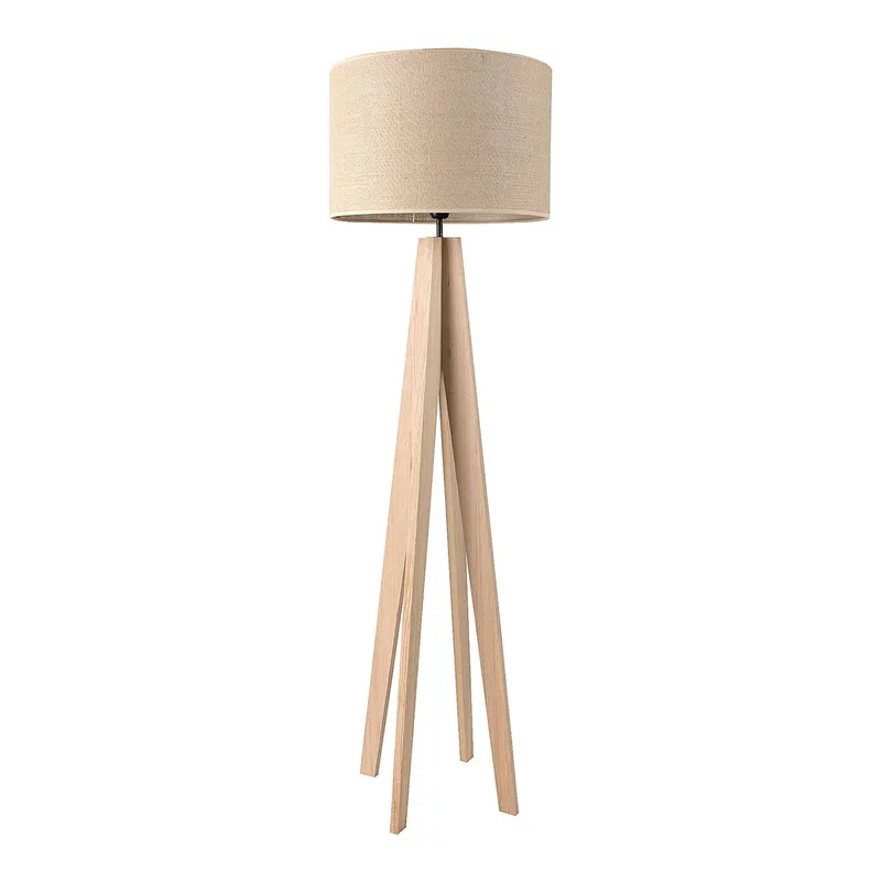 Pie de madera cuadruple en Madera natural - Lámparas de pie, Uruguay | La Perla