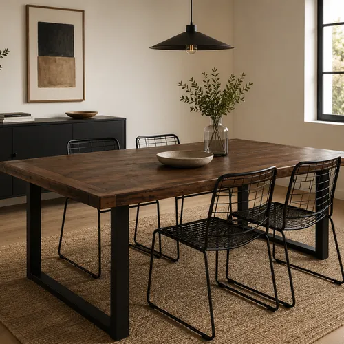 Mesa comedor de madera IBIZA - Mesas de living, Uruguay | Simple Deco