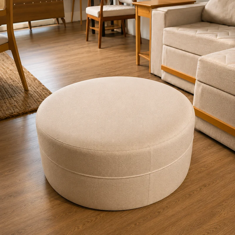 PUFF SOHO I T108 LINO ARENA CLARO en Beige - Sillones y sofás, Uruguay | Balton, vista 4