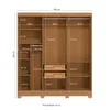 Ropero 3 Puertas Corredizas 180CM - Turin en Madera natural - Roperos y placares, Uruguay | Balton, vista 6 de 11