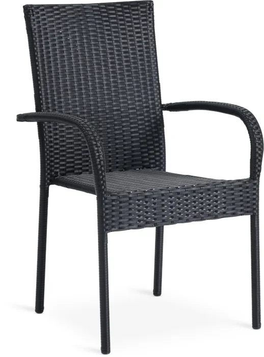 Silla apilable GUDHJEM negro en Negro - Muebles para el exterior, Uruguay | JYSK