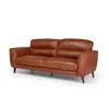 Sofá Valentino - Cuero Básico - 3 cuerpos - 457 (Brandy) en Marrón - Sillones y sofás, Uruguay | NYR, vista 1 de 4