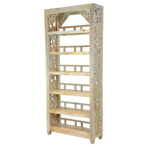 E-47 Estantería 95x35x221 en Madera natural - Bibliotecas, Uruguay | Victoriana
