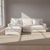 Sofa C/chaise 4 Cuerpos Tela Blanco Alaska Izquierdo en Blanco - Sillones y sofás, Uruguay | Divino, vista 1 de 3
