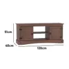 Rack Tv Mueble Linea Mexicana 2 Puertas Living E1548 en Marrón - Mesas de comedor, Uruguay | Soy Hogar, vista 7 de 8