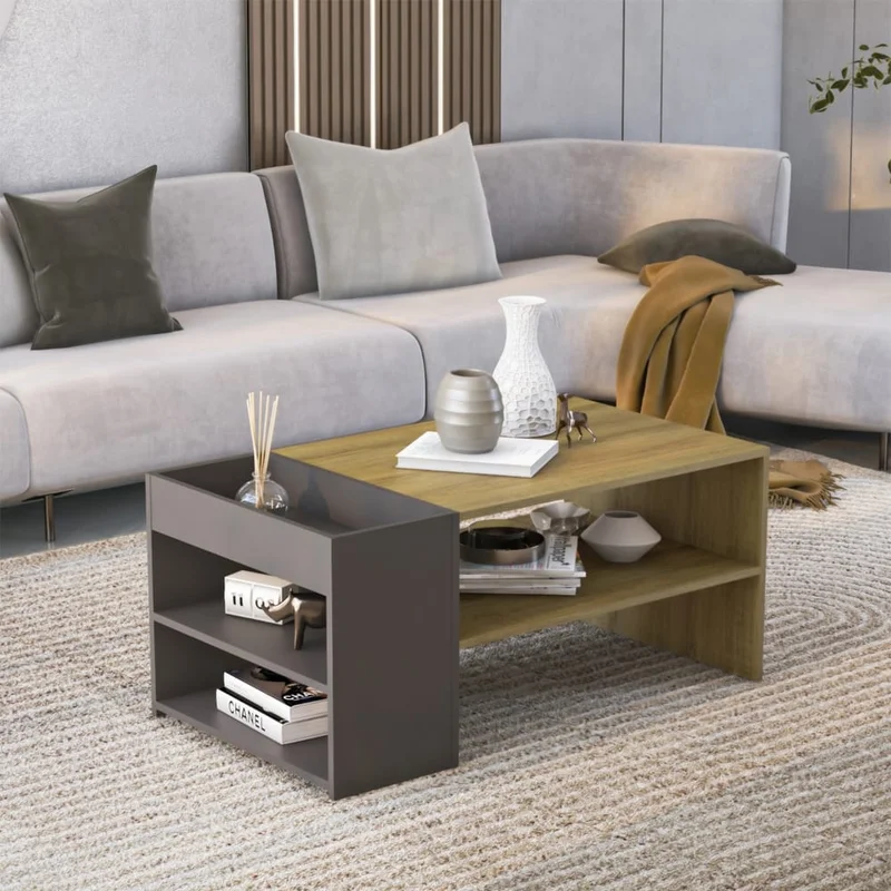 Mesa De Centro Con Estante Y Revisteros Mdp - Mesas de living, Uruguay | Lais Muebles, vista 3