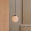 Lámpara de techo Malachi de cristal glaseado y piedra de travertino en Blanco - Lámparas colgantes, Uruguay | Kavehome, vista 2 de 5