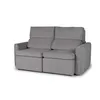 Sofá Santiago (Rebatible) - Tela Microfibra - 2 cuerpos - TC1009 (Plata) en Gris - Sillones y sofás, Uruguay | NYR, vista 1 de 7