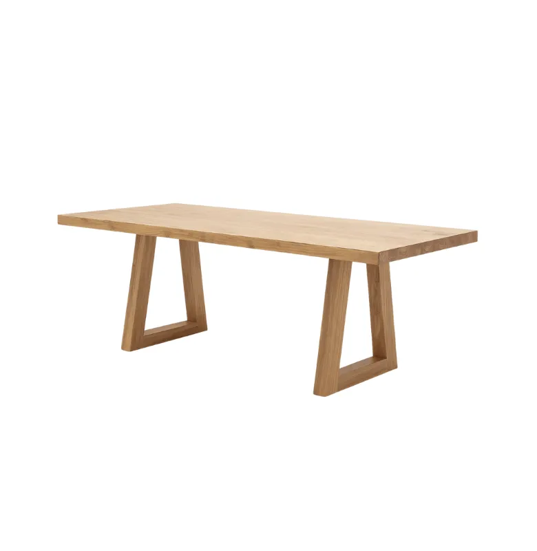 MESA COMEDOR SIDEWAY TEKA NAT en Madera natural - Mesas de comedor, Uruguay | Masinfinito Casa