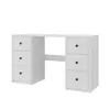 Escritorio Mdf Blanco Americana 6 Cajones en Blanco - Escritorios y sillas de escritorio, Uruguay | Divino, vista 2 de 2