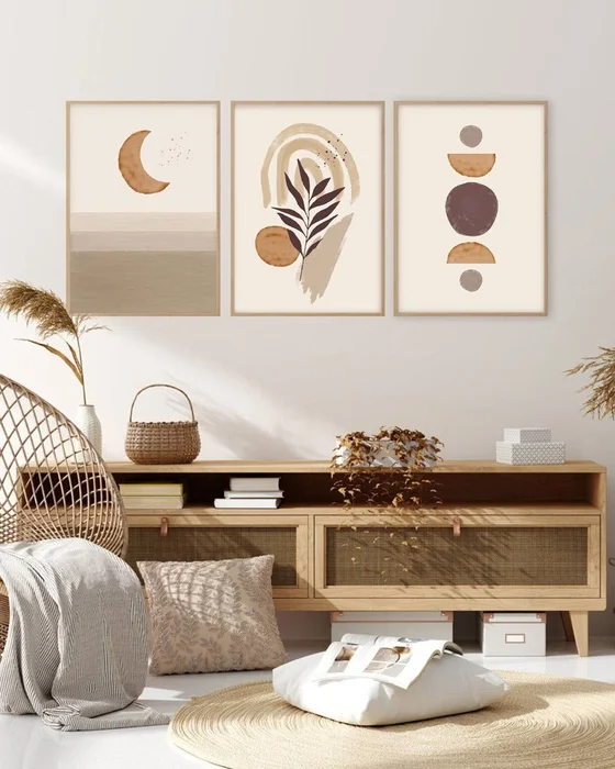 Boho Tríptico N.06 en Multicolor - Láminas, Uruguay | La Cuadrería, vista 3
