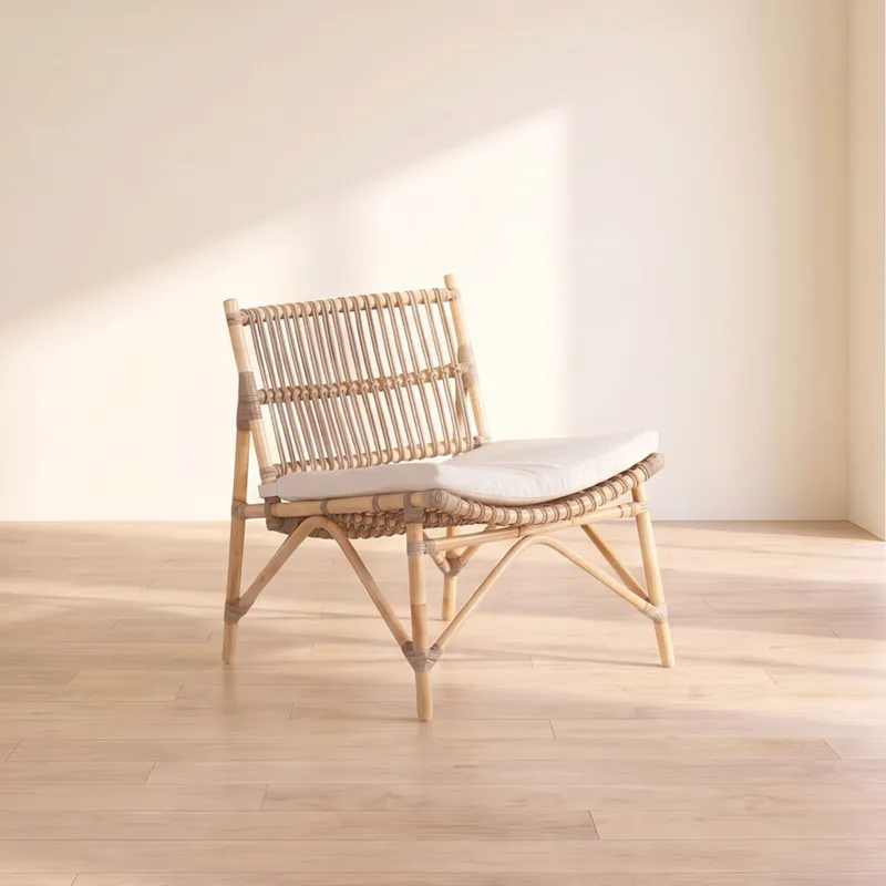 Butaca Rattan Natural-beige Suri Natural en Madera natural - Sillones y sofás, Uruguay | Divino