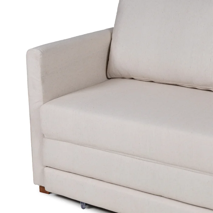 Sofá Cama Niki - Tela Rústica - 9831 (Parma Beige) en Beige - Sillones y sofás, Uruguay | Nyr, vista 8