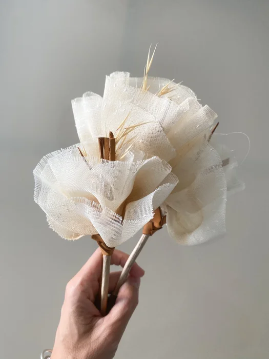 Flores de tela grandes – Set x3 unidades - Jarrones, Uruguay | Dreams On Time