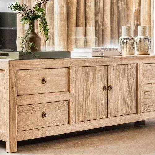 APARADOR BAJO / RACK TIRRENO - 1.80 MTS en Madera natural - Muebles para TV, Uruguay | La Iberica