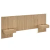 Respaldo King continuo con mesa de luz Chloe - Hanover en Madera natural - Respaldos de cama, Uruguay | Rústico Hogar, vista 1 de 5