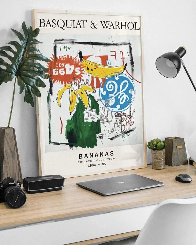 Basquiat & Warhol - Bananas en Multicolor - Láminas, Uruguay | La Cuadrería, vista 4