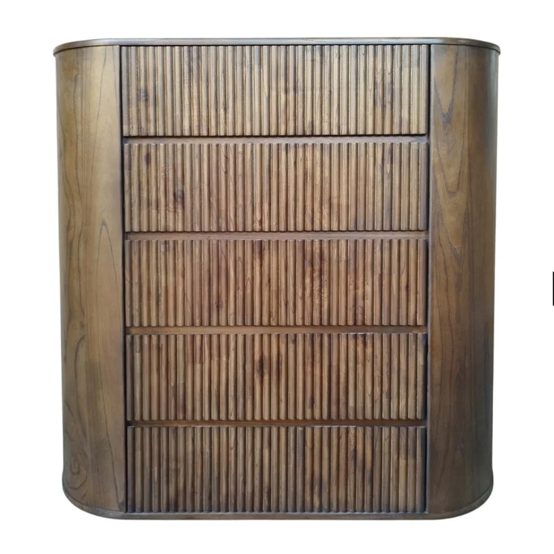 Cajonera 5 Cajones Madera Marron Southport en Marrón - Cómodas, Uruguay | Divino, vista 3