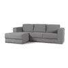 Rinconera Olimpus - Tela Microfibra - Chaise izquierdo - Kruger 06-155 (Ceniza) en Gris - Sillones y sofás, Uruguay | NYR, vista 1 de 3