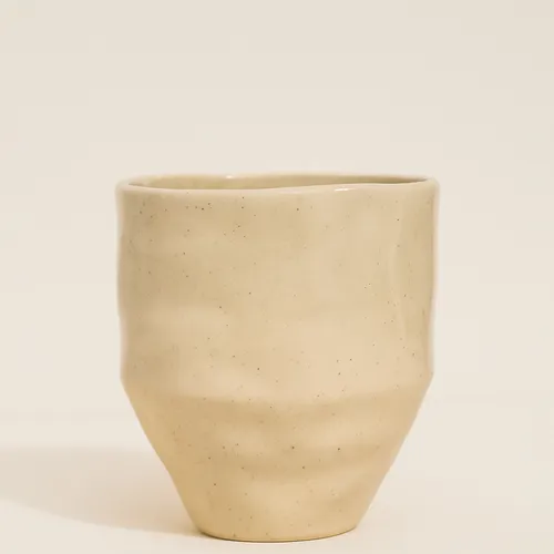 Taza Textura Orgánica Geo en Beige - Decoración, Uruguay | Cabana