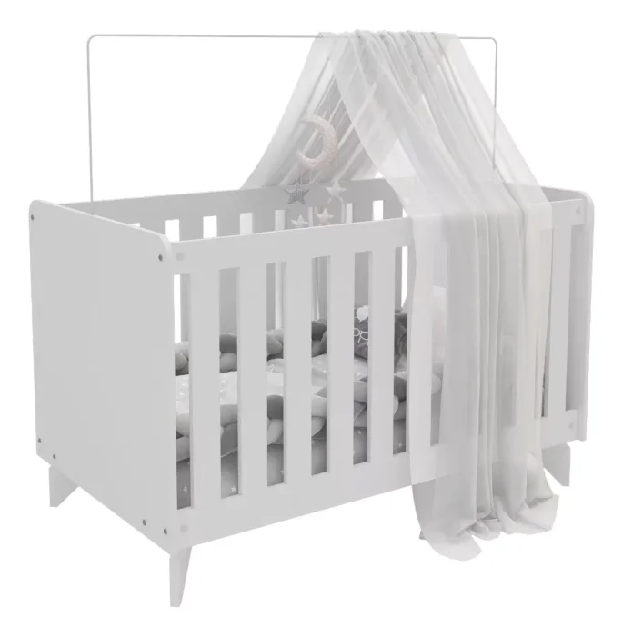 Cuna Transformable en Blanco, Uruguay | RM Muebles y Deco, vista 2