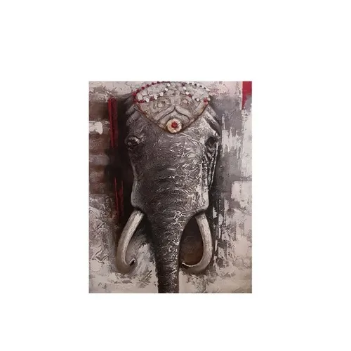 Oleo Decorativo Elefante India Grande en Oleo Decorativo Elefante India Grande - Decoración de pared, Uruguay | Finkel