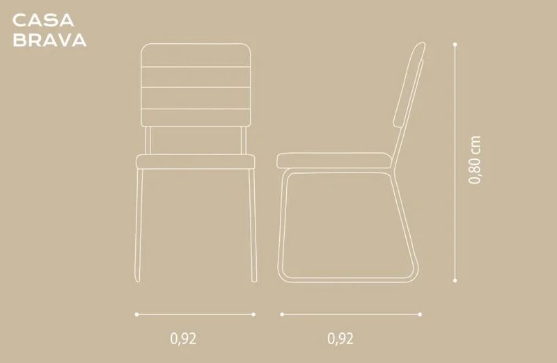 Silla Barcelona (Set 2) en Gris - Sillas, Uruguay | Casa Brava, vista 4
