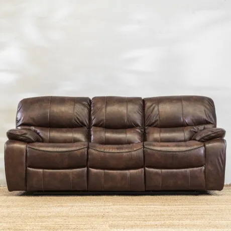 Sillón Reclinable Niza 3 Cuerpos Chocola en Marrón - Sillones y sofás, Uruguay | Aihaus