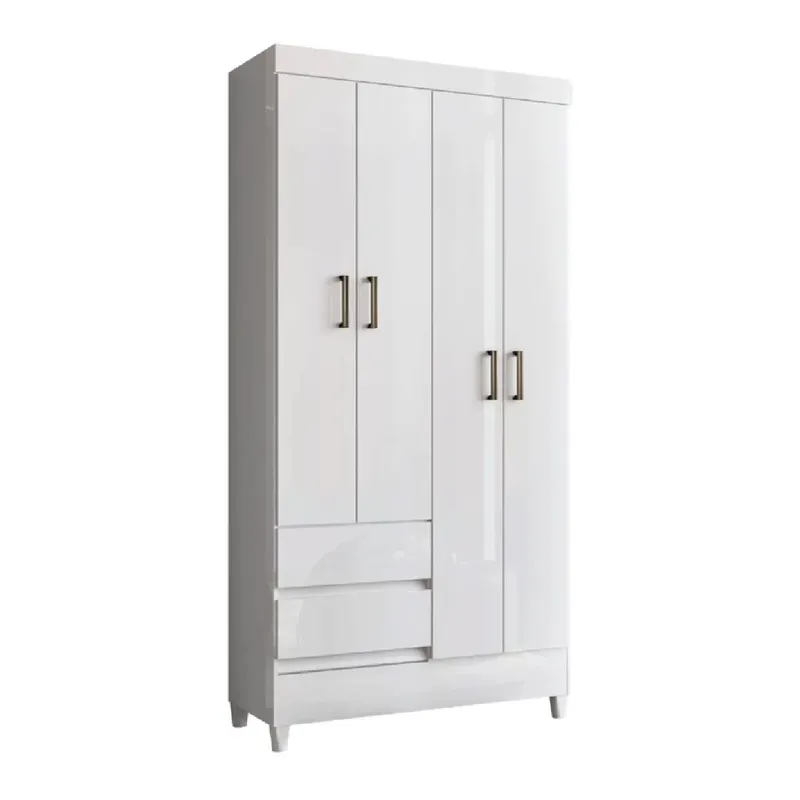 Ropero 4 Puertas 2 Cajones Armario Placard Con Estantes - Roperos y placares, Uruguay | Muebles Express