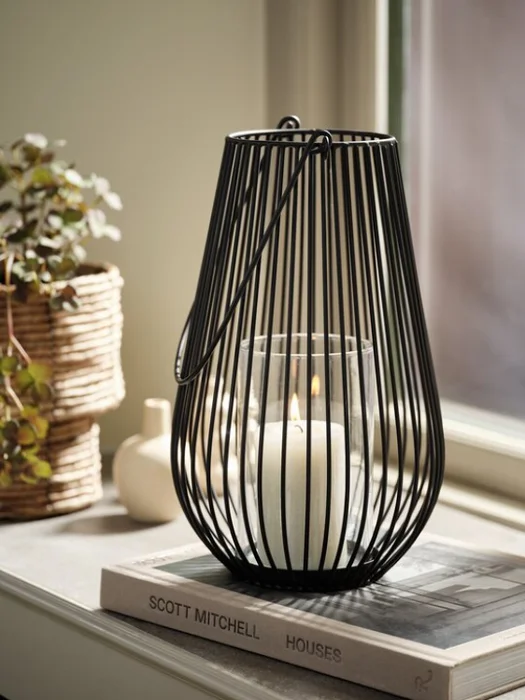 Farol MELIAS Ø21xH34cm negro en Negro - Velas y Portavelas, Uruguay | JYSK, vista 2