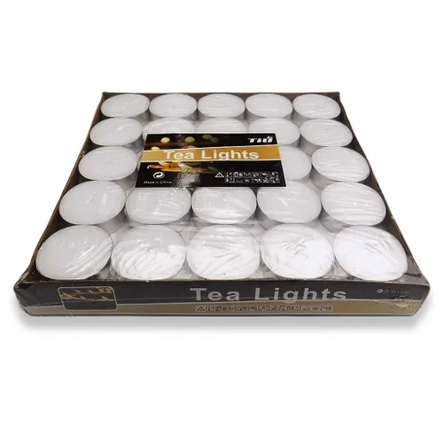 SET 50 VELAS TEALIGHT BLANCO en Blanco - Velas y Portavelas, Uruguay | Decohogar