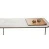 Mesa de centro Tangram rectangular en vidrio-blanco - Mesas de living, Uruguay | Arquetipo, vista 3 de 8