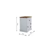 Mesa de luz 1 puerta 1 cajón - Linea mexicana - Blanco en Blanco - Mesas de luz, Uruguay | Rústico Hogar, vista 4 de 4