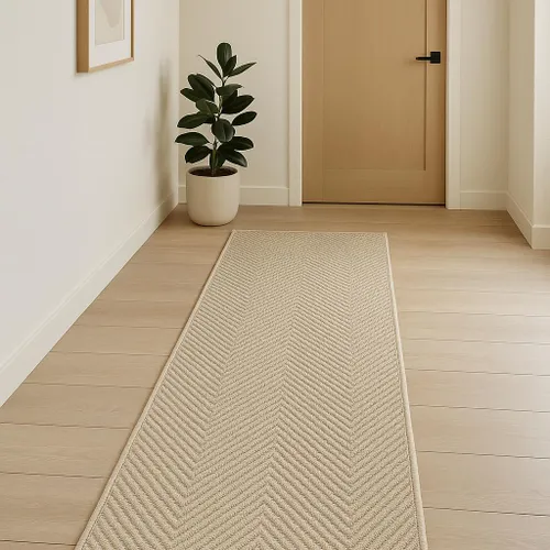 ALFOMBRA BALI BEIGE RECTANGULAR 66cmx 180cm en Beige - Textiles, Uruguay | Indrana