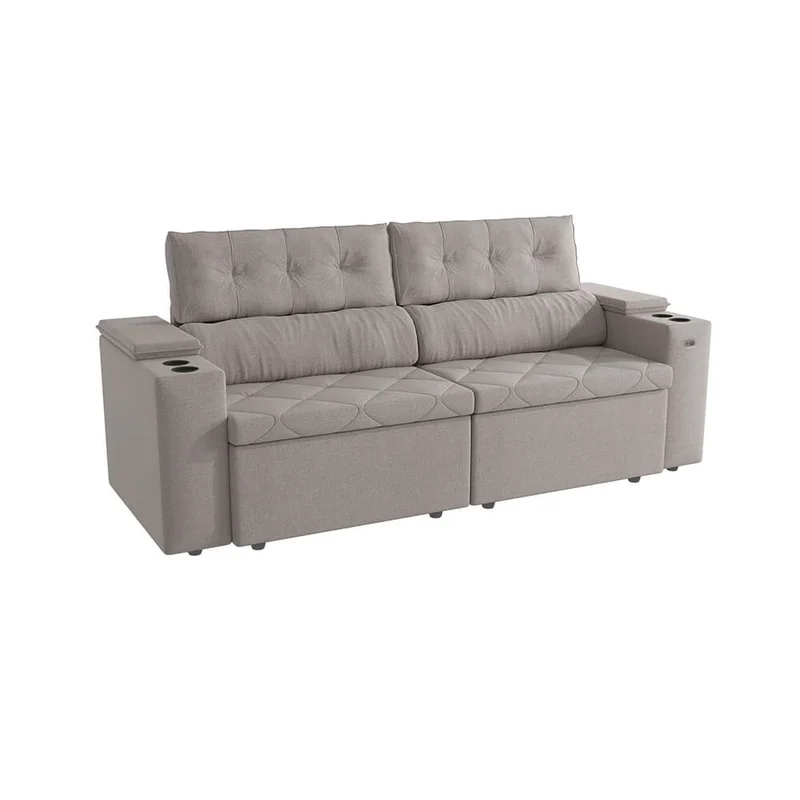 Sofa Otto 260CM - Retractil/Reclinable en Beige - Sillones y sofás, Uruguay | Balton, vista 16