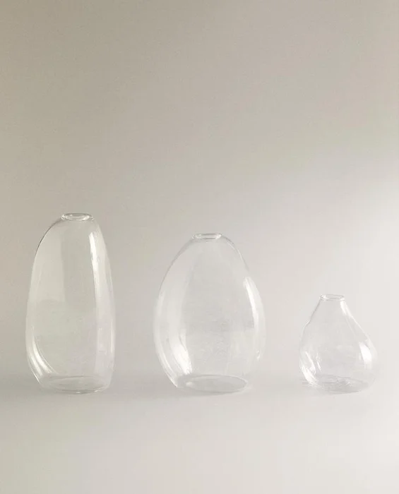 JARRÓN CRISTAL PEQUEÑO IRREGULAR - Jarrones, Uruguay | Zara Home, vista 2