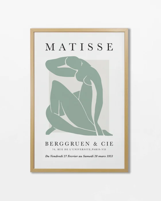 Matisse - Verde agua N.01 en Verde - Láminas, Uruguay | La Cuadrería