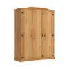Ropero Curvo 3 Puertas Madera Maciza Línea Monterrey - Natural en Madera natural - Roperos y placares, Uruguay | Ecowood, vista 1 de 3