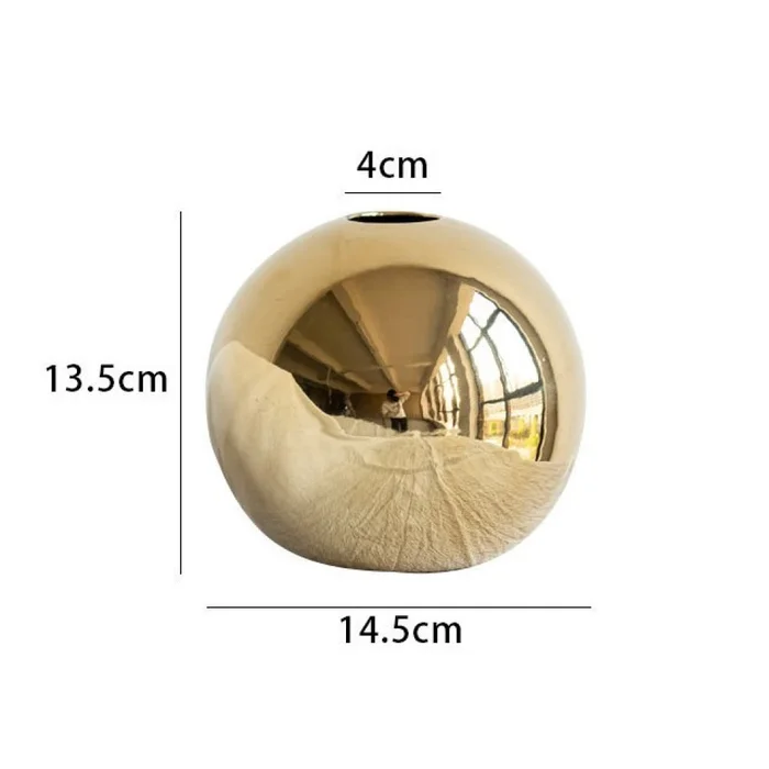FLORERO ESFERA DORADA en Dorado - Jarrones, Uruguay | Champagne Home, vista 2