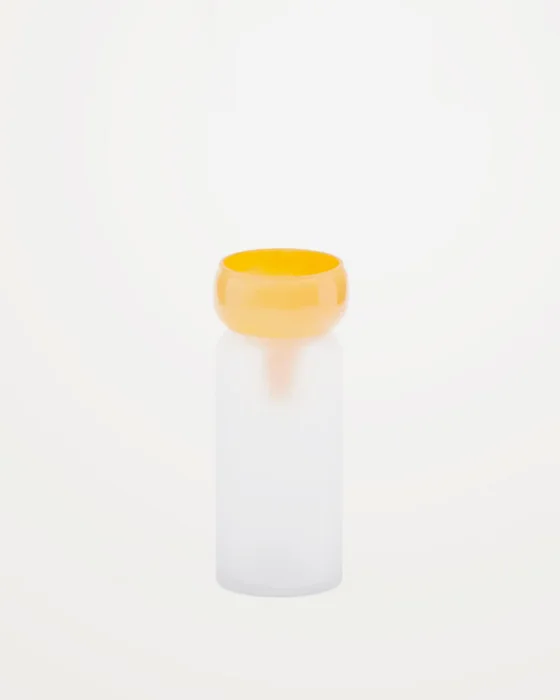 Jarrón Kelse de vidrio transparente y naranja 30,5 cm en Naranja - Jarrones, Uruguay | Kavehome
