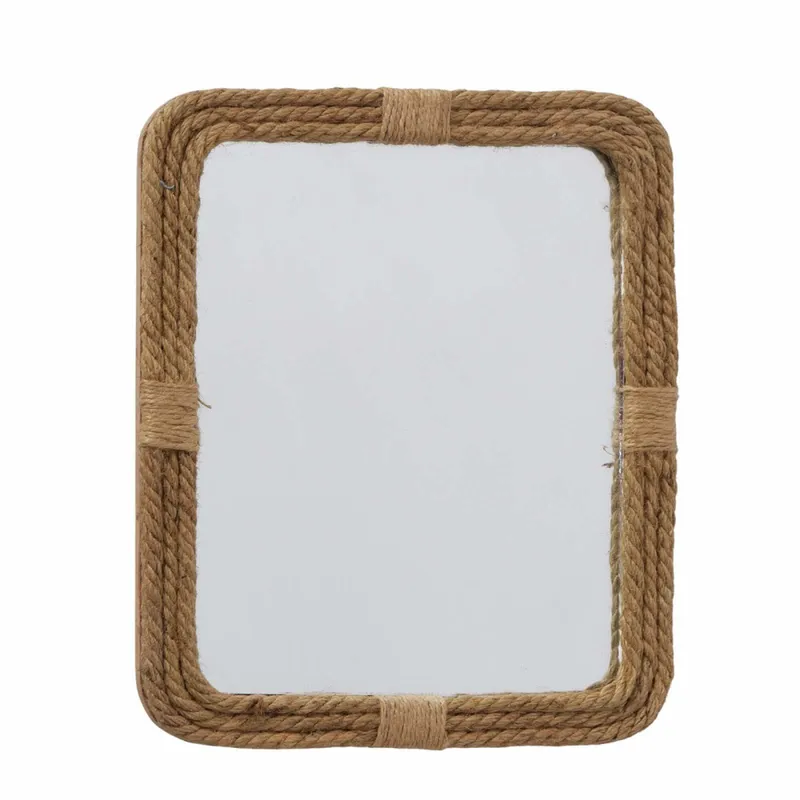 Espejo De Pared Nodo Materiales-mixtos Natural-beige 2054215 en Madera natural - Espejos, Uruguay | Divino