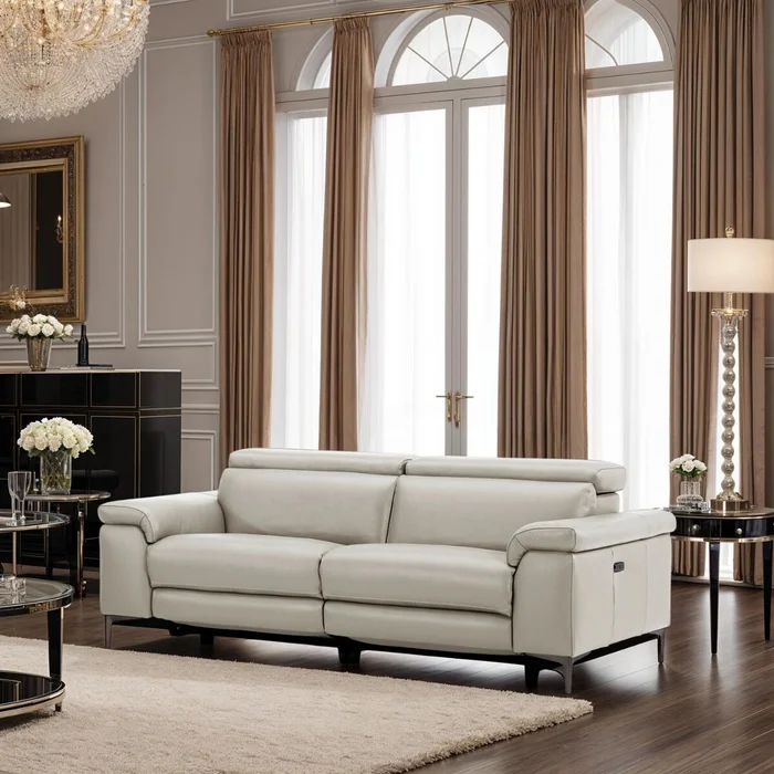SOFÁ ELECTRICO TECH BEIGE 3 CUERPOS en Gris - Sillones y sofás, Uruguay | Viasono