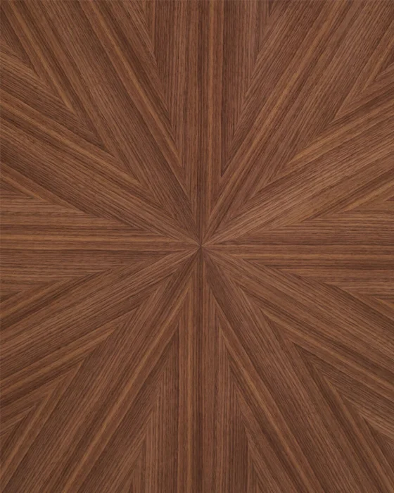 Mesa redonda Naanim - de chapa de nogal Ø 100 cm en Marrón - Mesas de comedor, Uruguay | Kavehome, vista 4