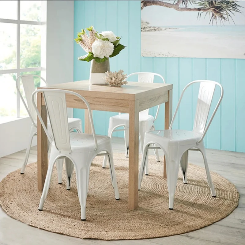Silla Metálica Tolix - Blanco en Blanco - Sillas, Uruguay | Ecowood, vista 3