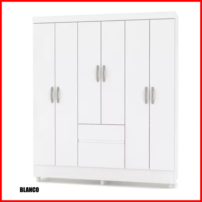 Ropero 6 puertas 2 cajones – Ideale 10091 - Roperos y placares, Uruguay | Punto Unión, vista 2
